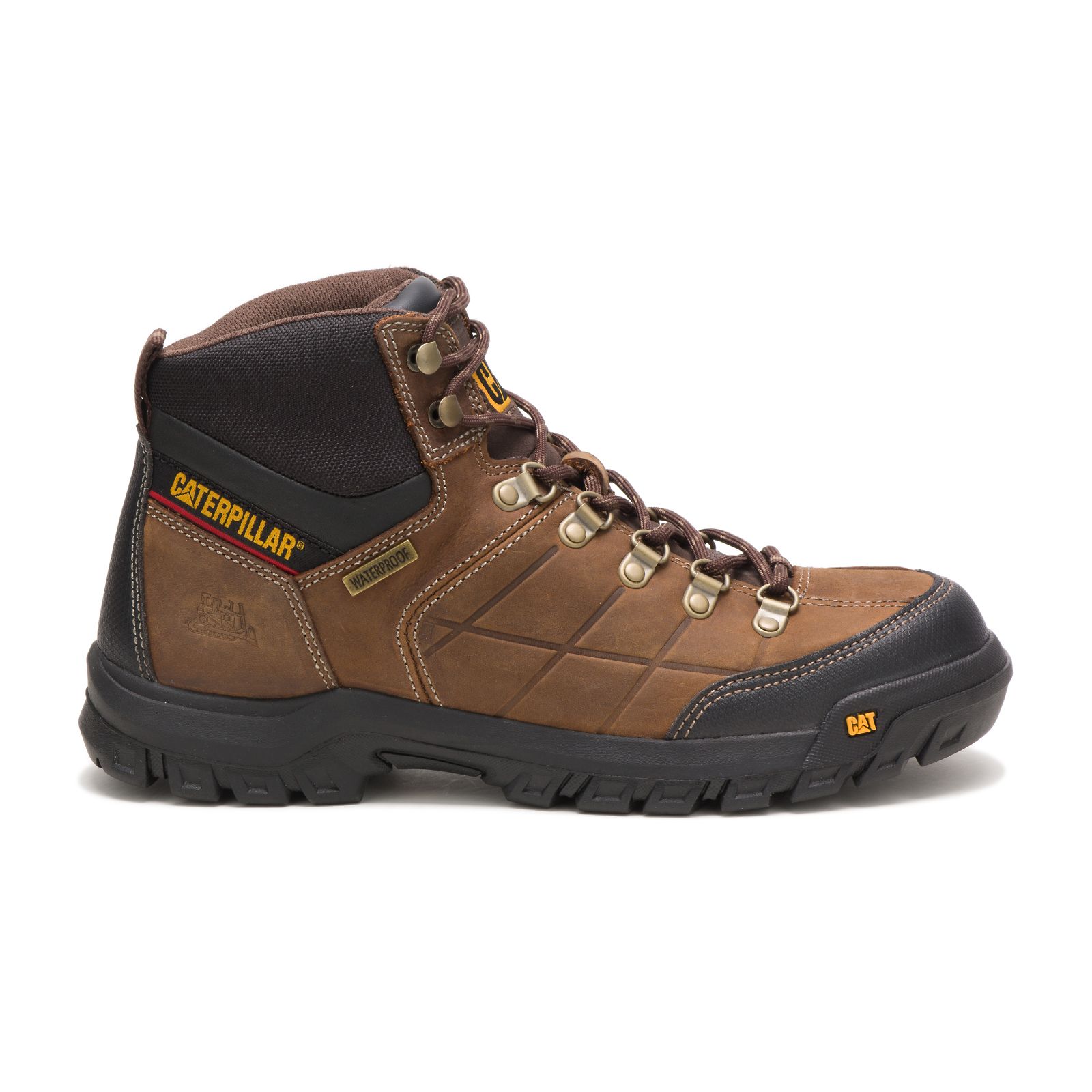 Caterpillar Boots South Africa - Cat Men's Threshold Waterproof Work Boots Brown SC0347829